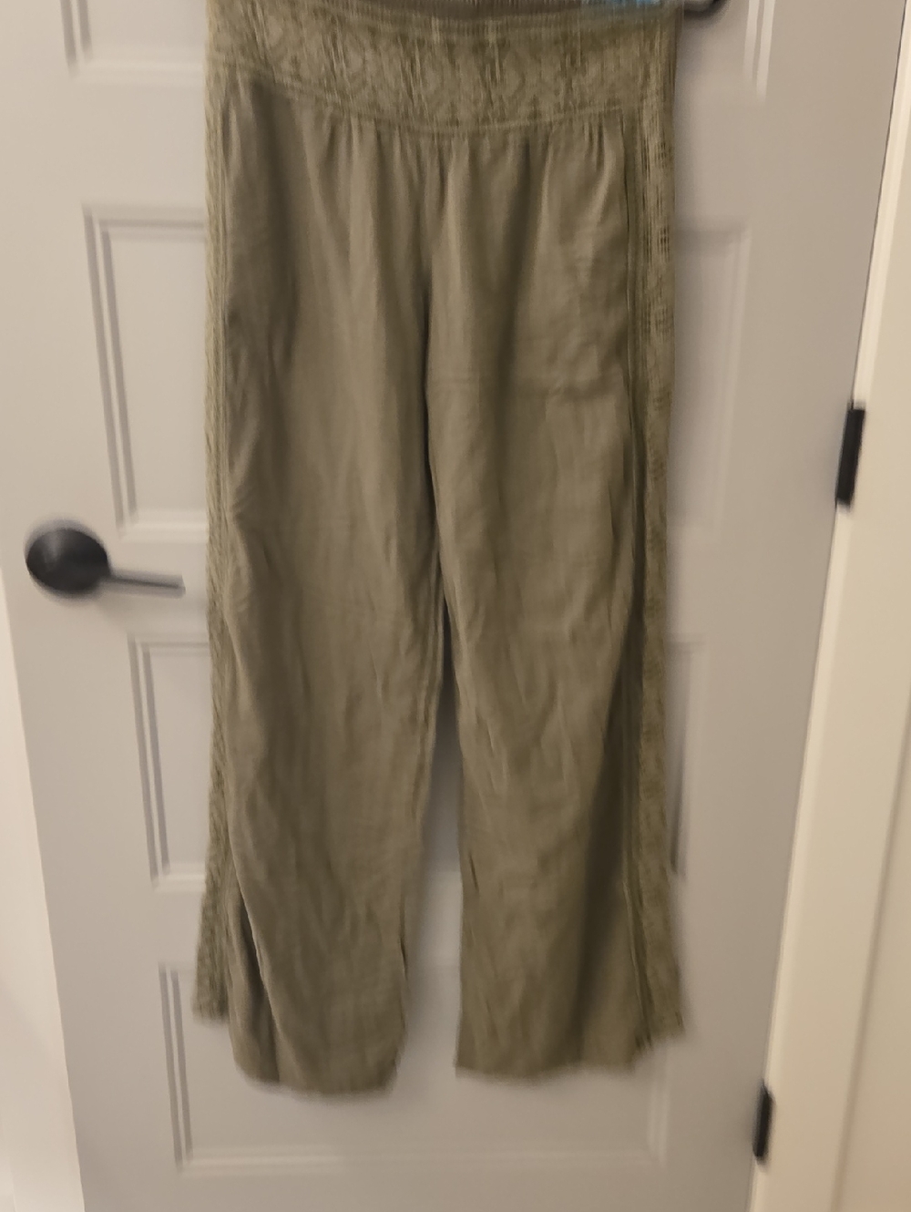 Guess Olive Green Wide Leg Pants